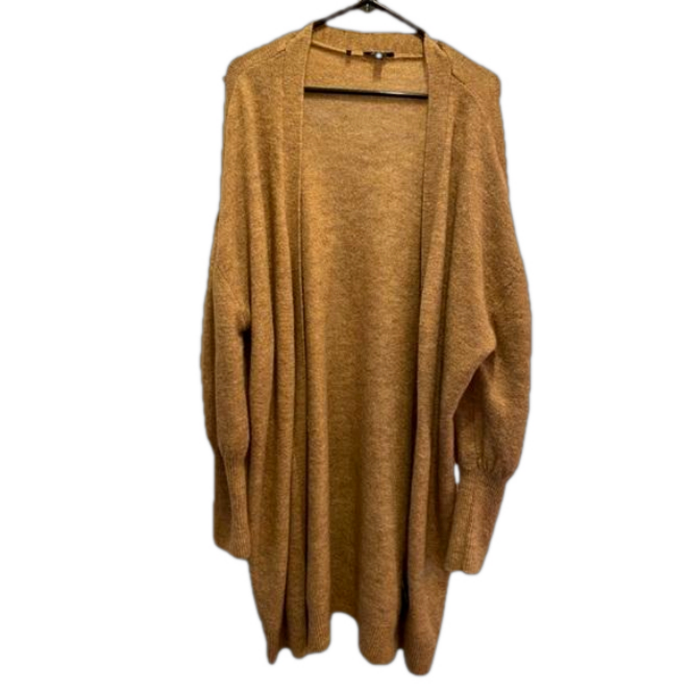 Buffalo David Bitton Oversized Knit Duster Cardigan Sweater with Puffy Sleeves S